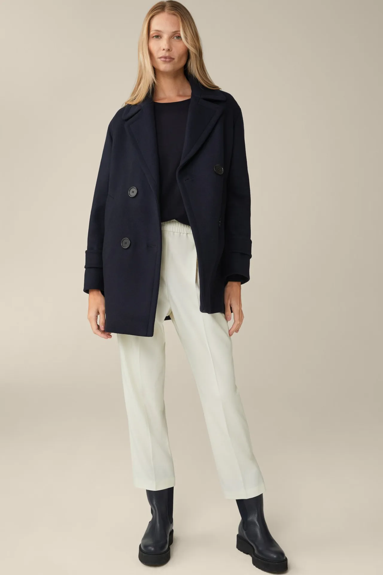 Schurwoll-Seidenmix-Pullover In*Windsor Hot