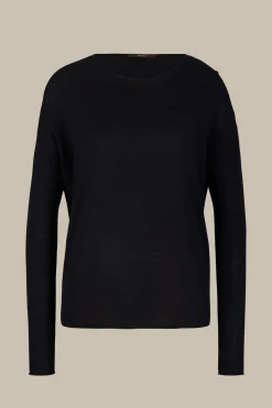 Schurwoll-Seidenmix-Pullover In*Windsor Hot