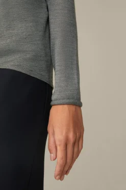 Schurwoll-Seidenmix-Pullover In*Windsor Online