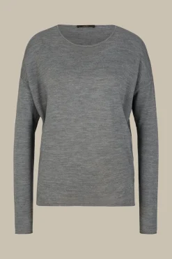 Schurwoll-Seidenmix-Pullover In*Windsor Online