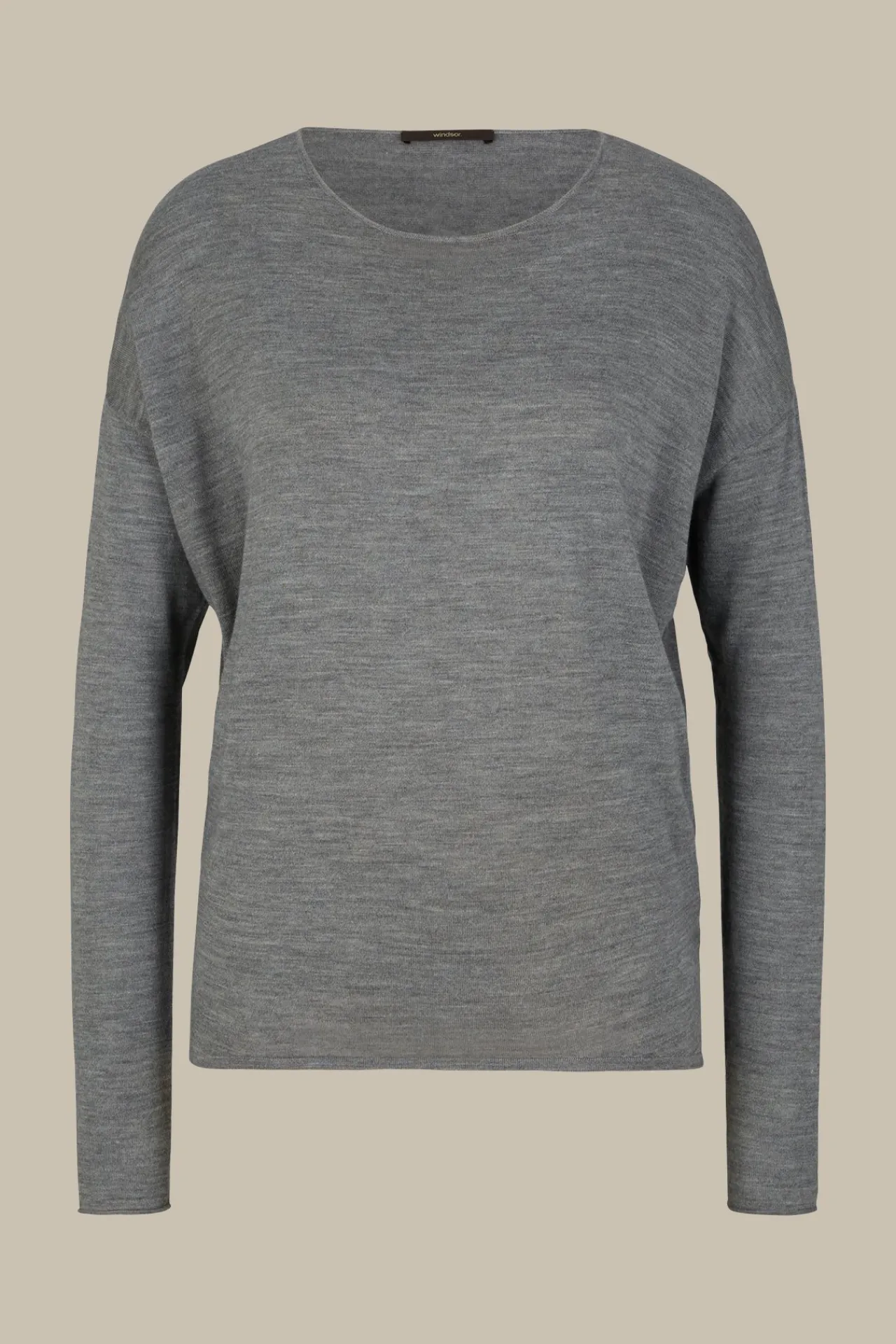 Schurwoll-Seidenmix-Pullover In*Windsor Online