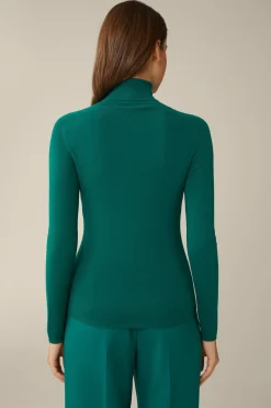 Schurwoll-Seidenmix-Rollkragen-Pullover In*Windsor Discount