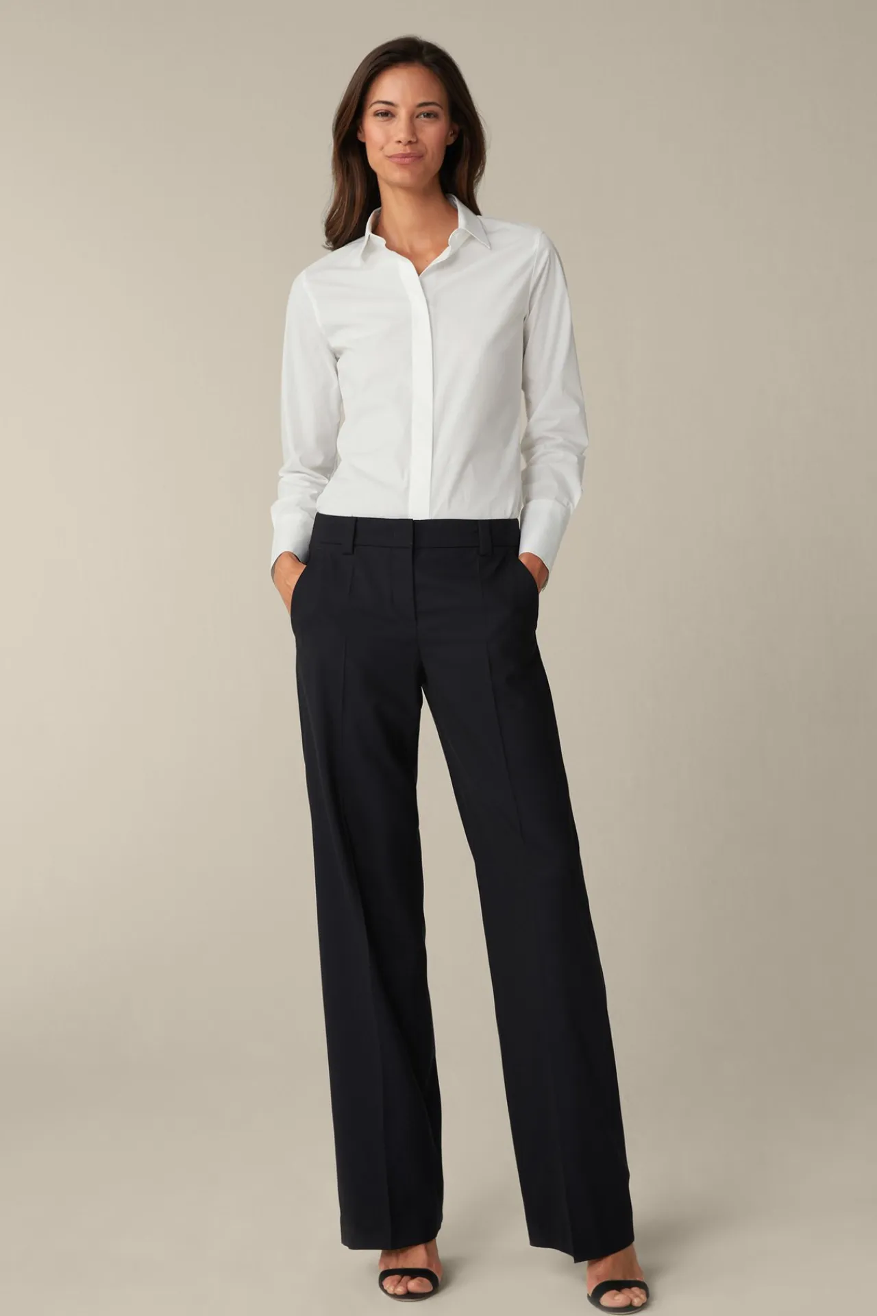 Schurwoll-Stretch-Anzug-Hose In*Windsor Best