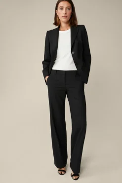 Schurwoll-Stretch-Anzug-Hose In*Windsor Sale
