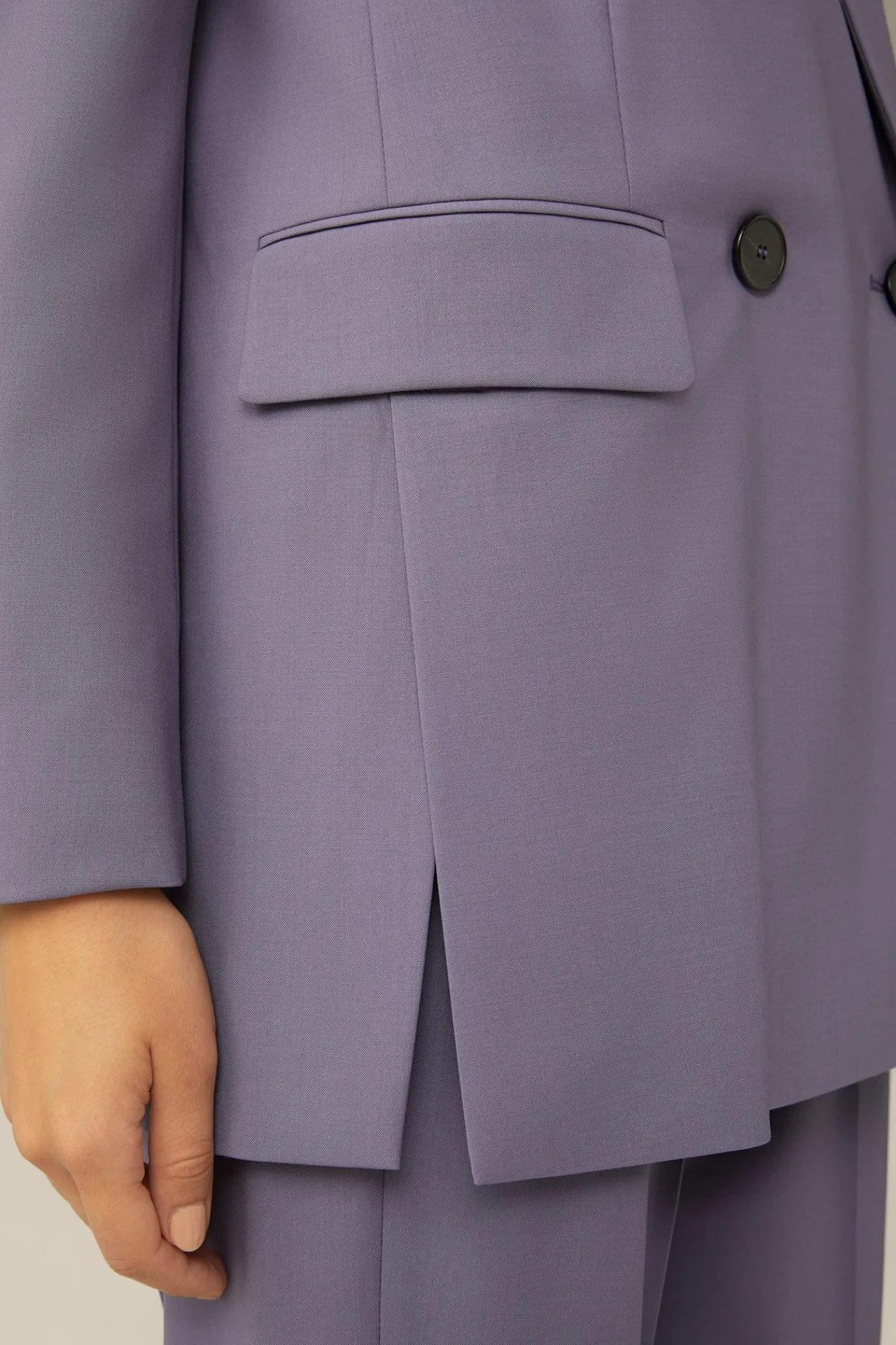 Schurwollstretch-Doppelreiher-Blazer In*Windsor Clearance