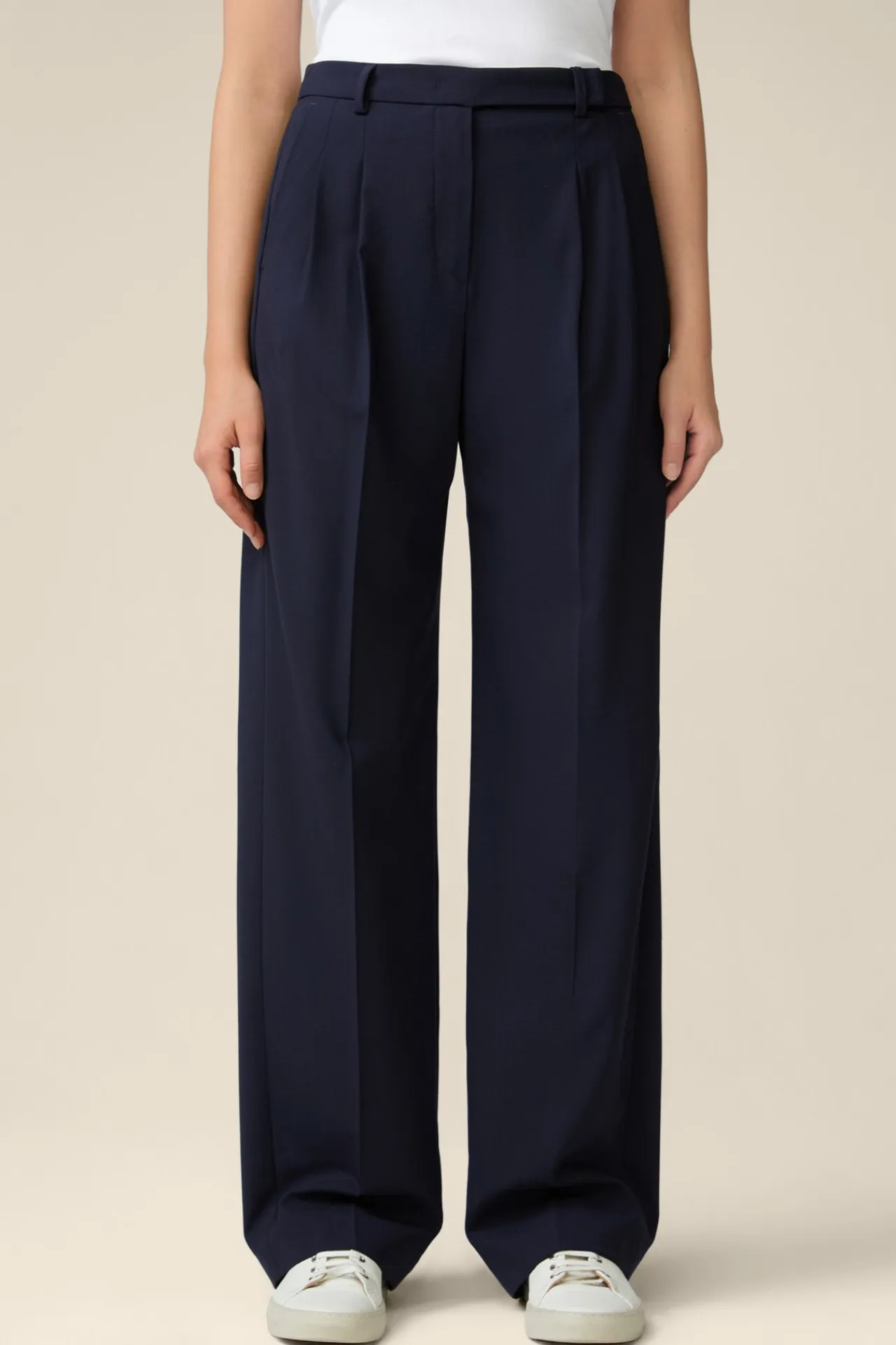Schurwollstretch-Marlene-Hose In*Windsor Hot