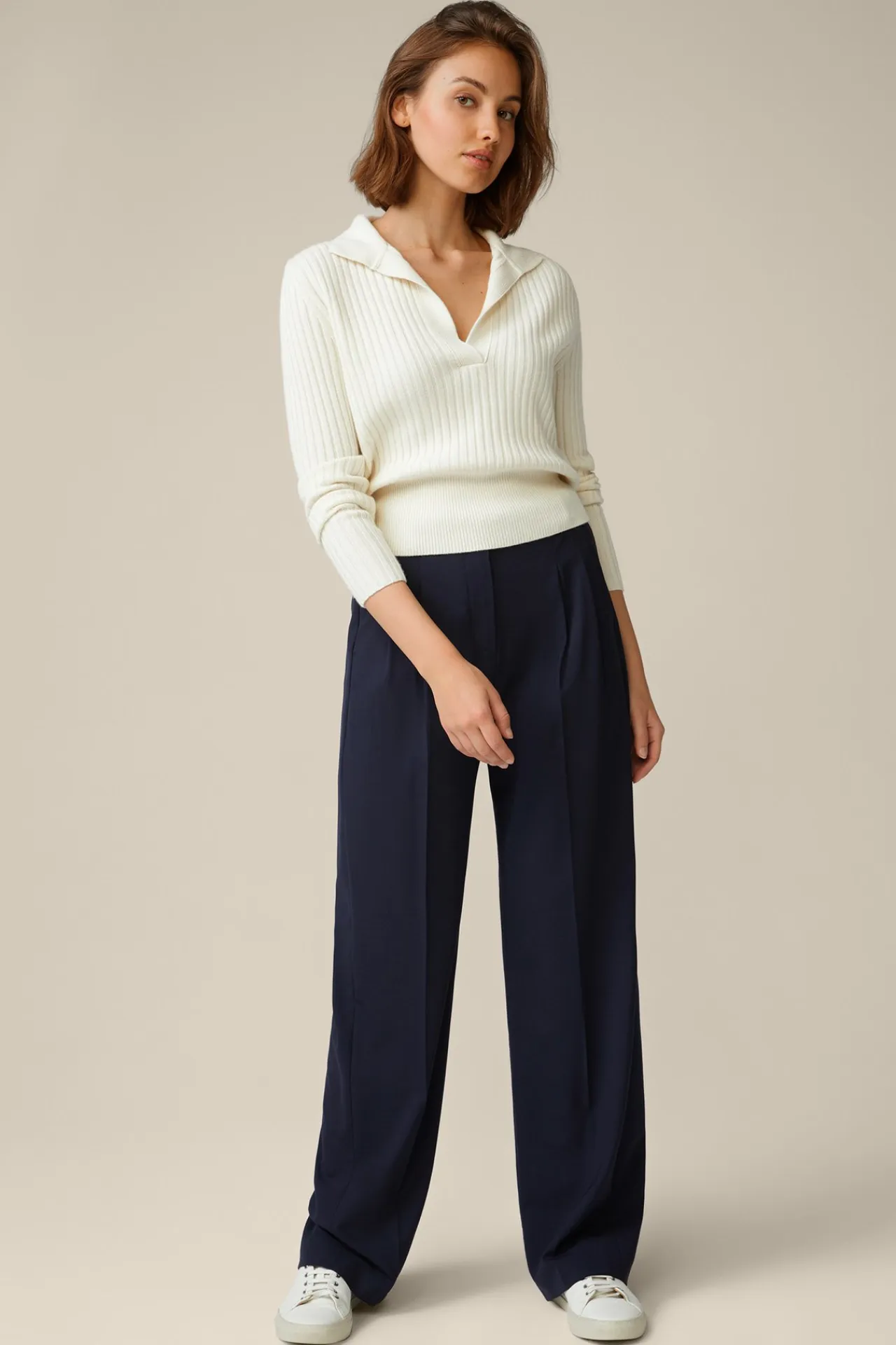 Schurwollstretch-Marlene-Hose In*Windsor Hot