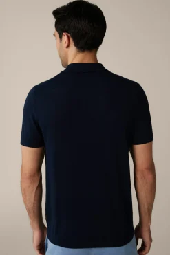Schurwoll-Strick-Polo-Shirt Mit Seide Und Cashmere In*Windsor Fashion