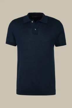 Schurwoll-Strick-Polo-Shirt Mit Seide Und Cashmere In*Windsor Fashion