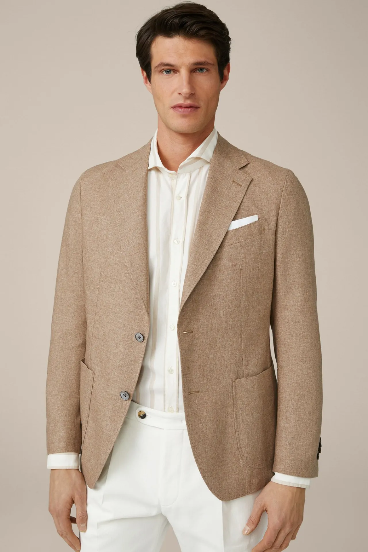 Seide-Cashmere-Sakko Camicia In Meliert*Windsor Sale