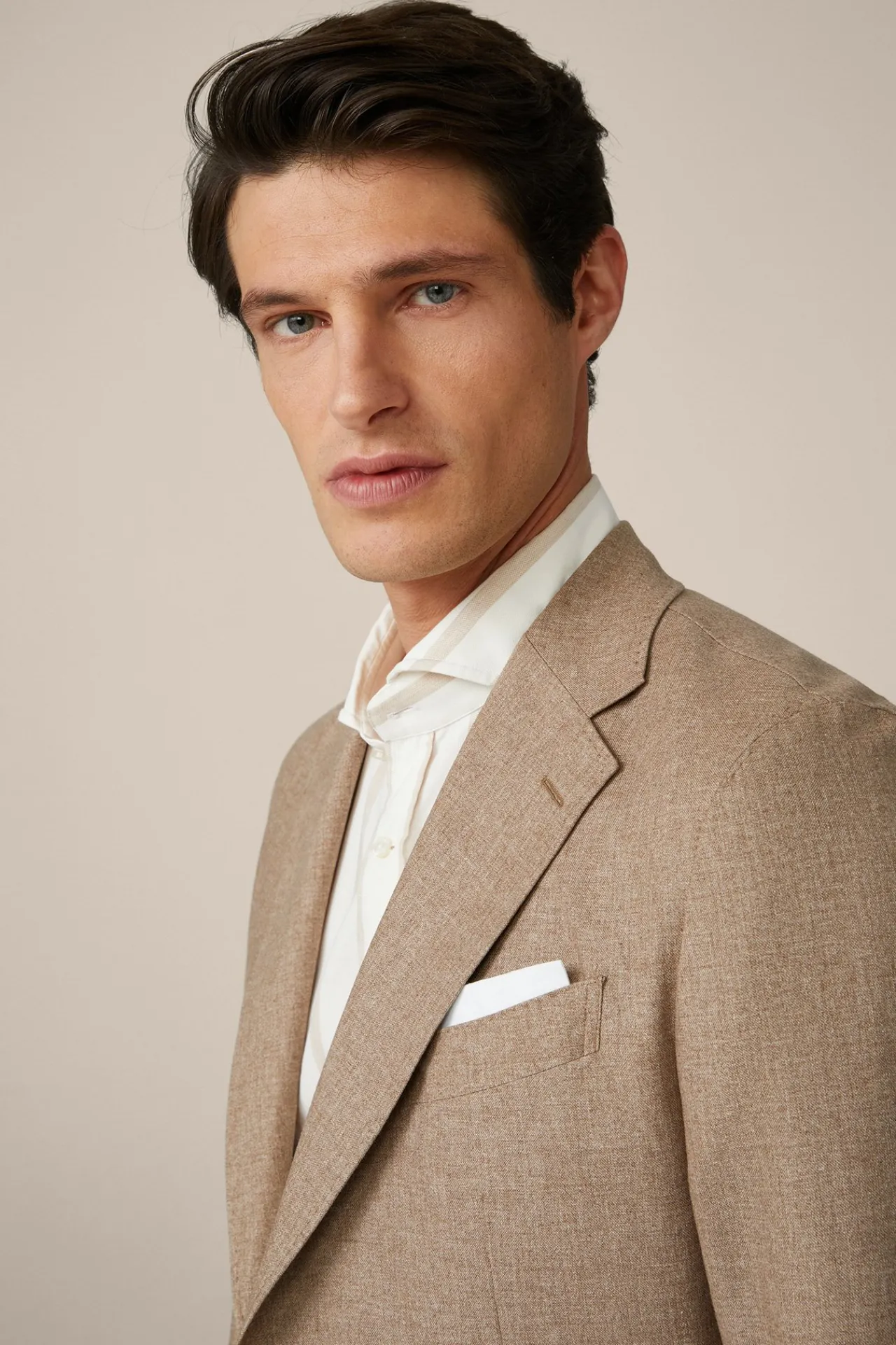 Seide-Cashmere-Sakko Camicia In Meliert*Windsor Sale