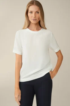 Seiden-Kurzarm-Shirt In*Windsor Sale
