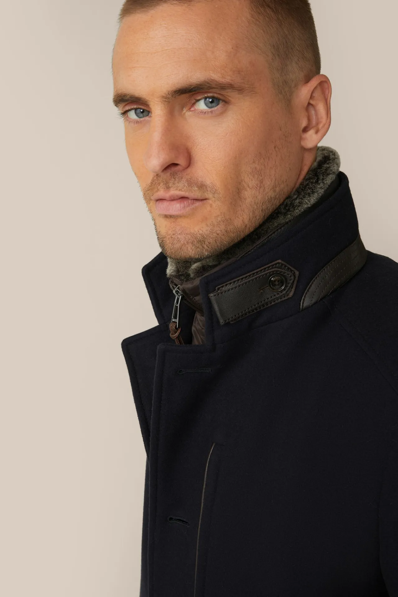 Stehkragen-Mantel Rivano Mit Cashmere Und Lammfellkragen In*Windsor Discount