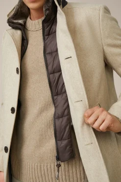 Stehkragen-Mantel Rivano Mit Cashmere Und Lammfellkragen In*Windsor Sale