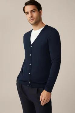 Strick-Cardigan Nando Mit Seide Und Cashmere In*Windsor Clearance