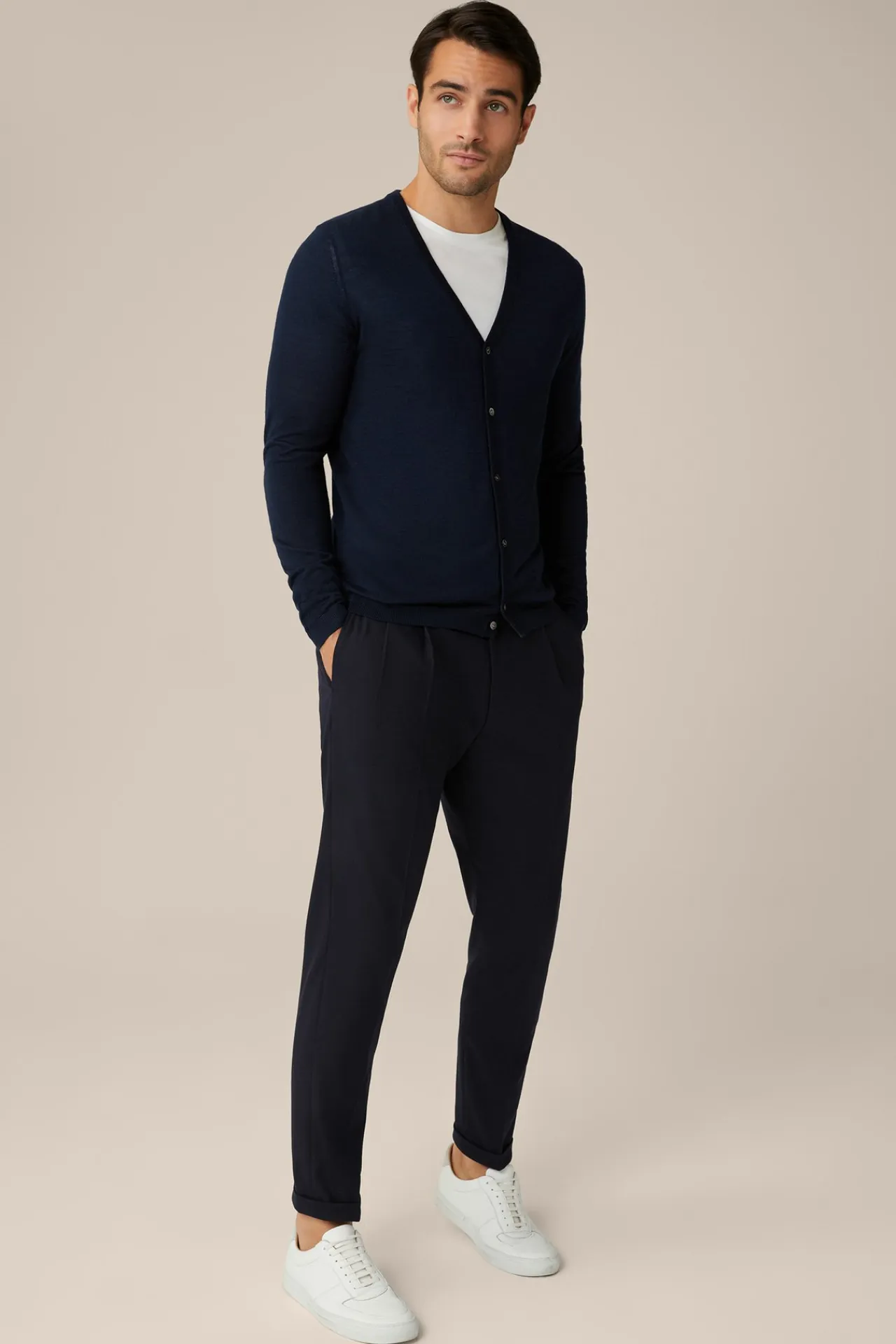 Strick-Cardigan Nando Mit Seide Und Cashmere In*Windsor Clearance