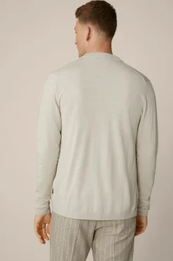 Strick-Cardigan Nando Mit Seide Und Cashmere In Beige*Windsor Sale