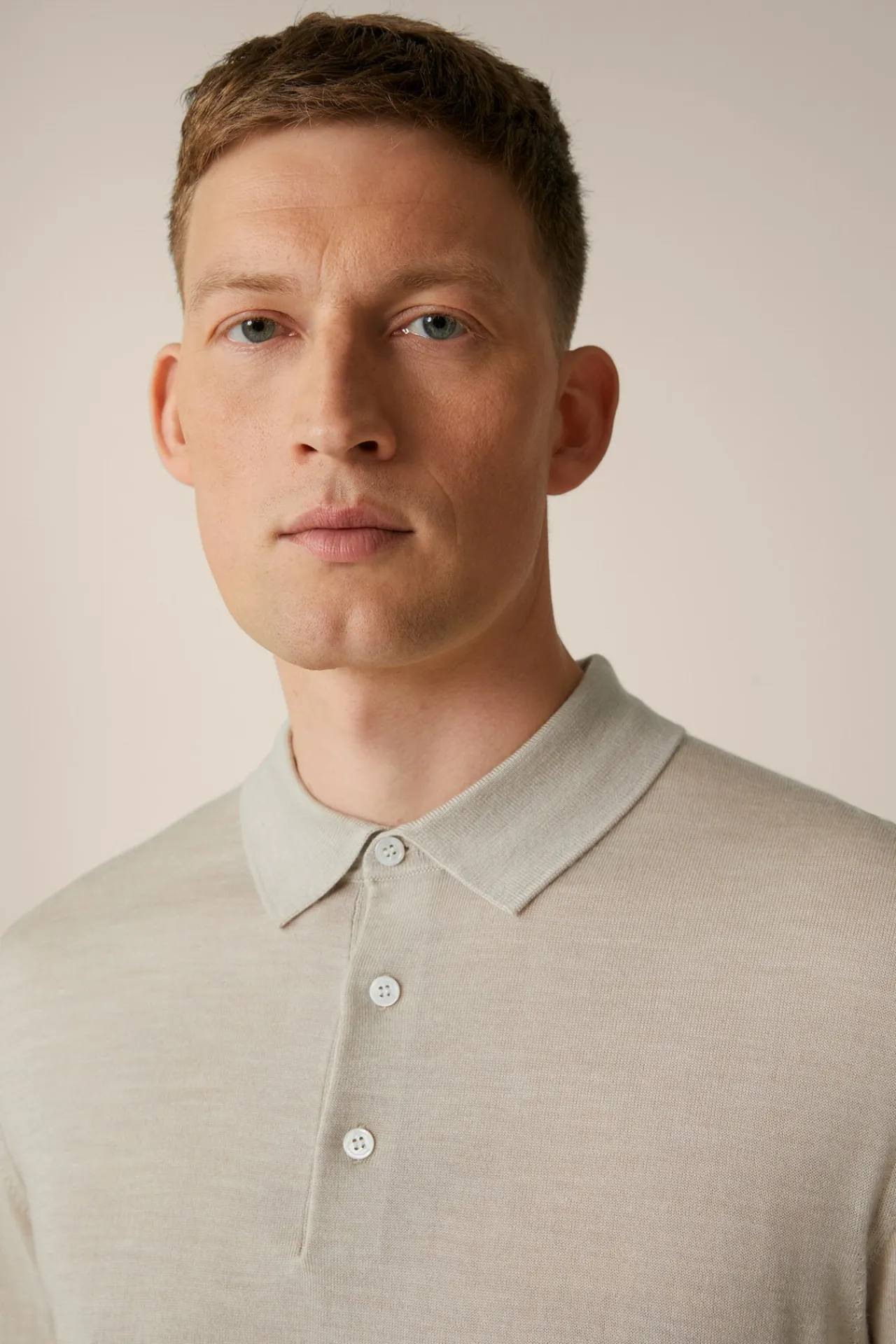 Strick-Poloshirt Nando Mit Seide Und Cashmere In Beige*Windsor Clearance
