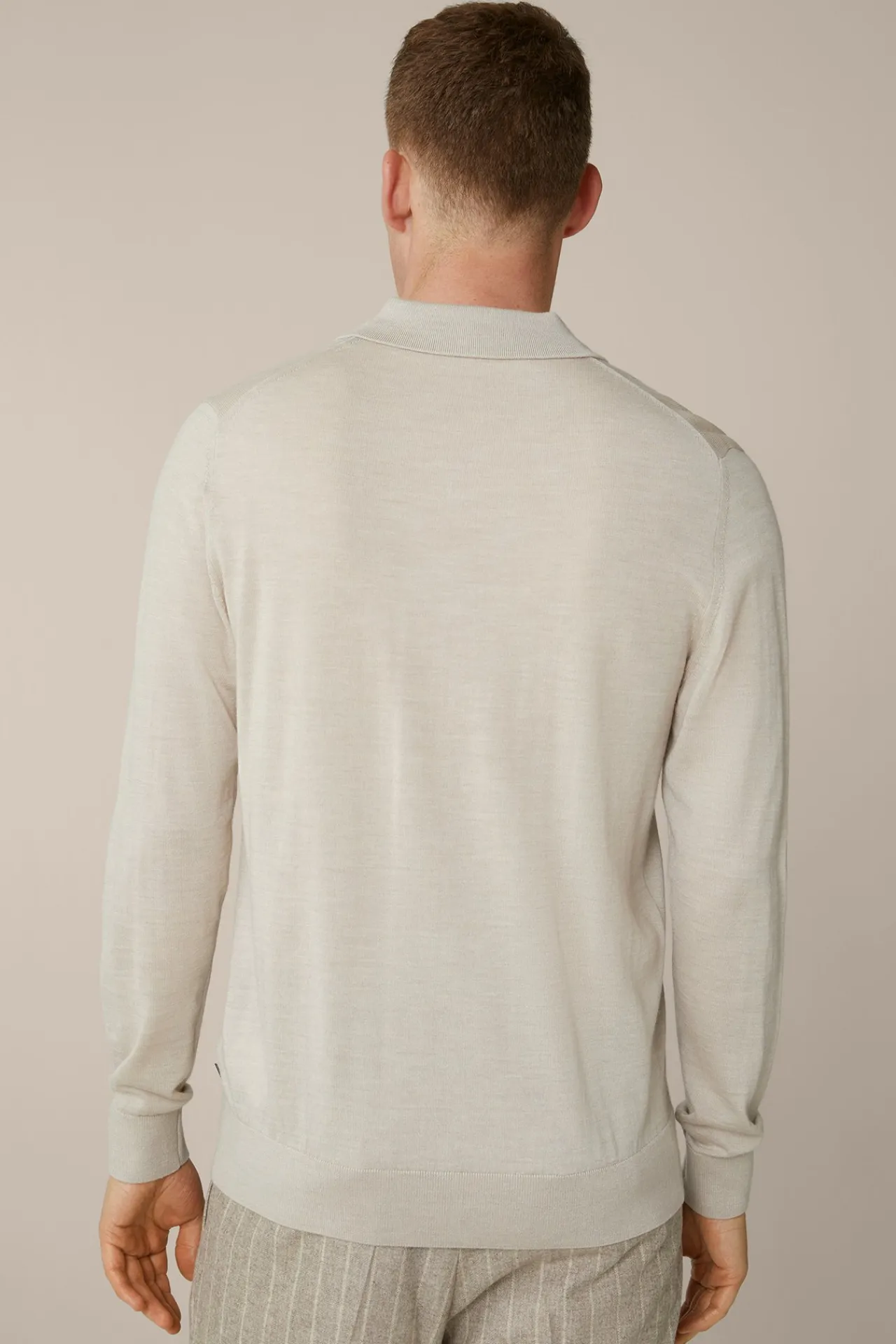 Strick-Poloshirt Nando Mit Seide Und Cashmere In Beige*Windsor Clearance