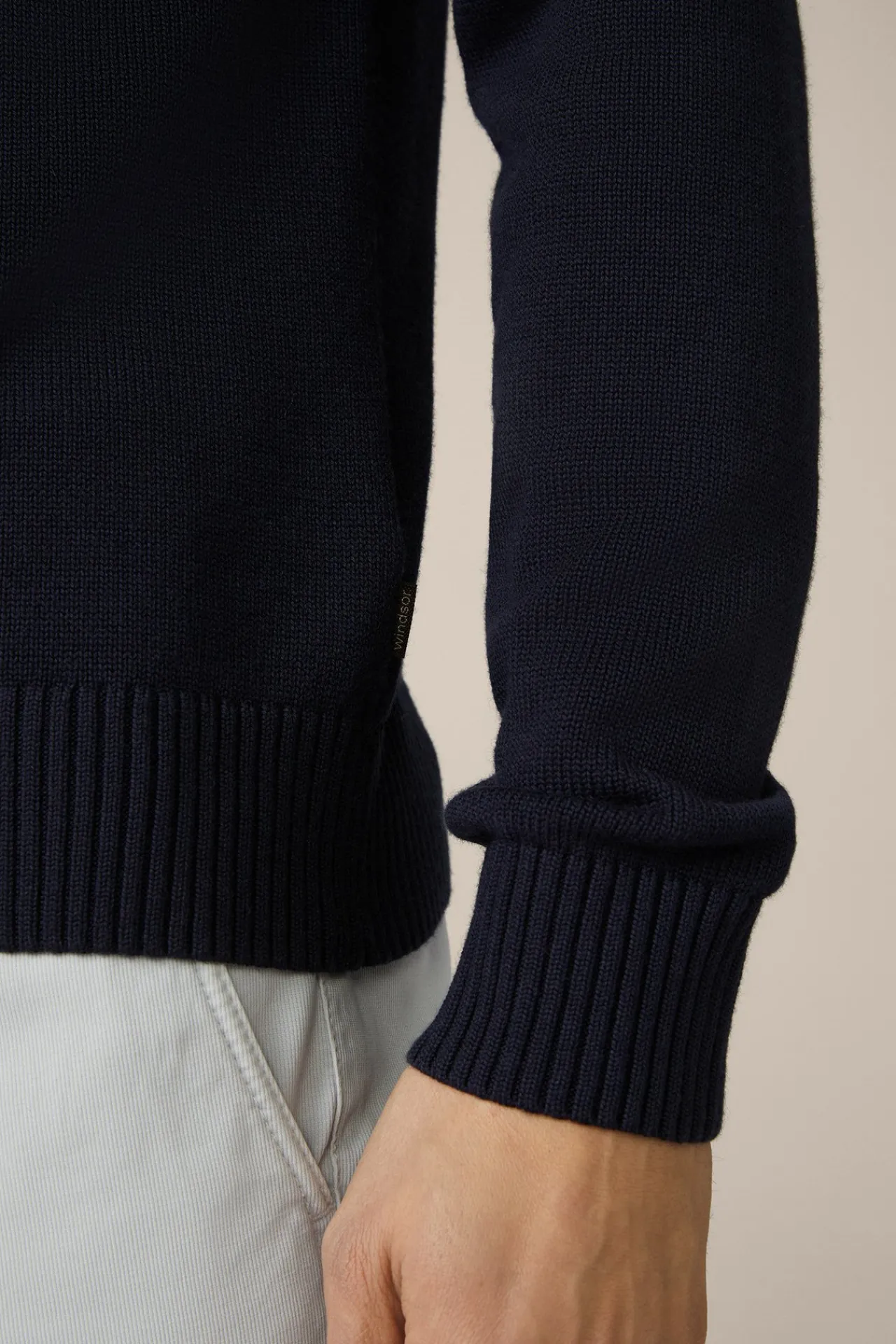 Strick-Pullover Nando Mit Seide Und Cashmere In*Windsor Outlet