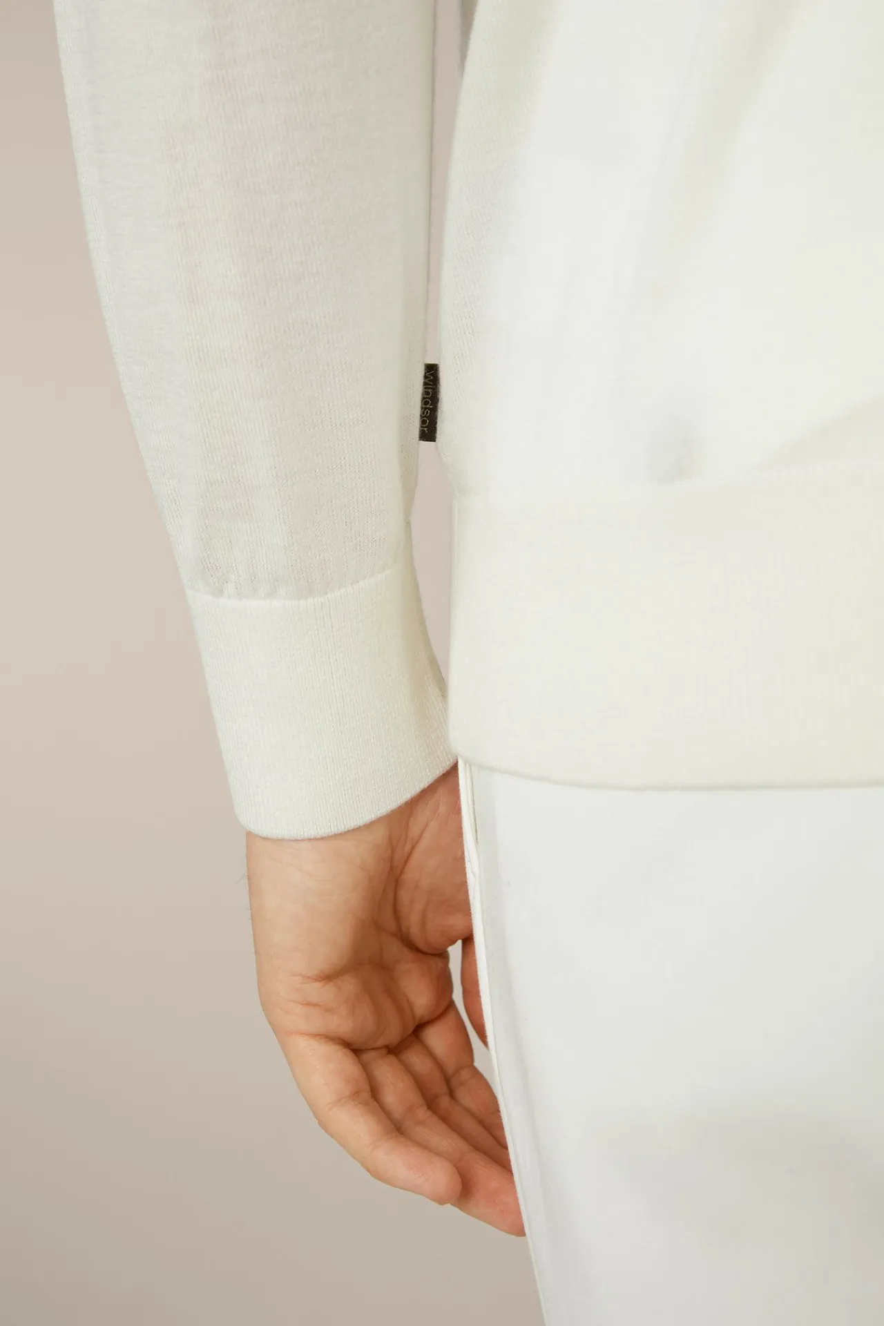 Strick-Stehkragen-Pullover Nando Mit Seide Und Cashmere In*Windsor Clearance