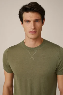 Strick-T-Shirt Nando In Oliv*Windsor Discount