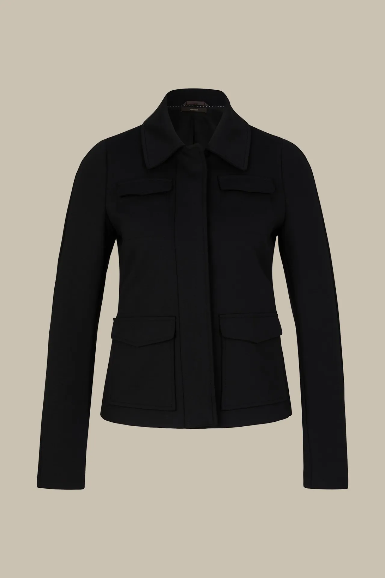 Techno-Jersey-Kurz-Jacke In*Windsor Outlet