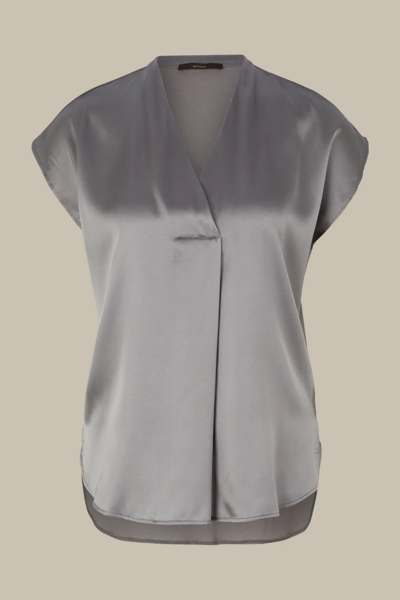 Tencel-Baumwoll-Top Mit Satin Vorderseite In*Windsor New