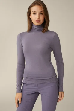 Tencel-Wollstretch-Rollkragen-Shirt In*Windsor Fashion