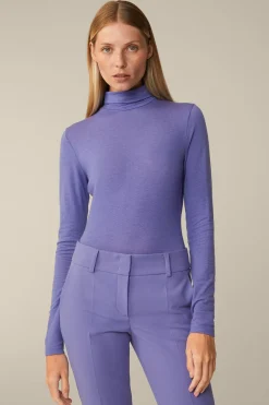 Tencel-Wollstretch-Rollkragen-Shirt In*Windsor Discount