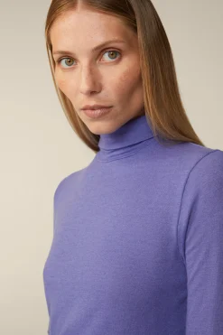 Tencel-Wollstretch-Rollkragen-Shirt In*Windsor Discount