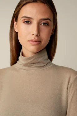 Tencel-Wollstretch-Rollkragen-Shirt In*Windsor Sale