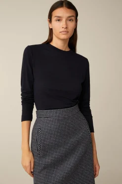 Tencel-Wollstretch-Rundhals-Shirt In*Windsor Clearance
