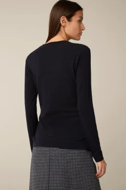 Tencel-Wollstretch-Rundhals-Shirt In*Windsor Clearance