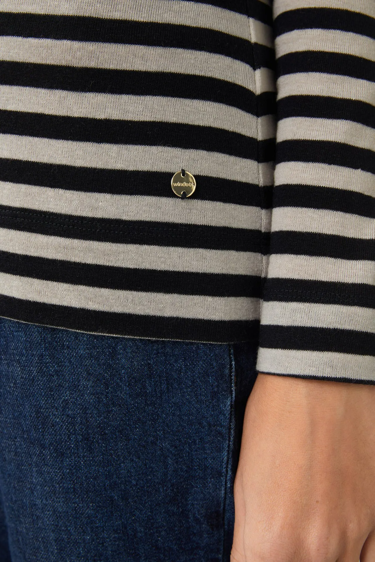 Tencel-Wollstretch-Rundhals-Shirt In*Windsor Fashion
