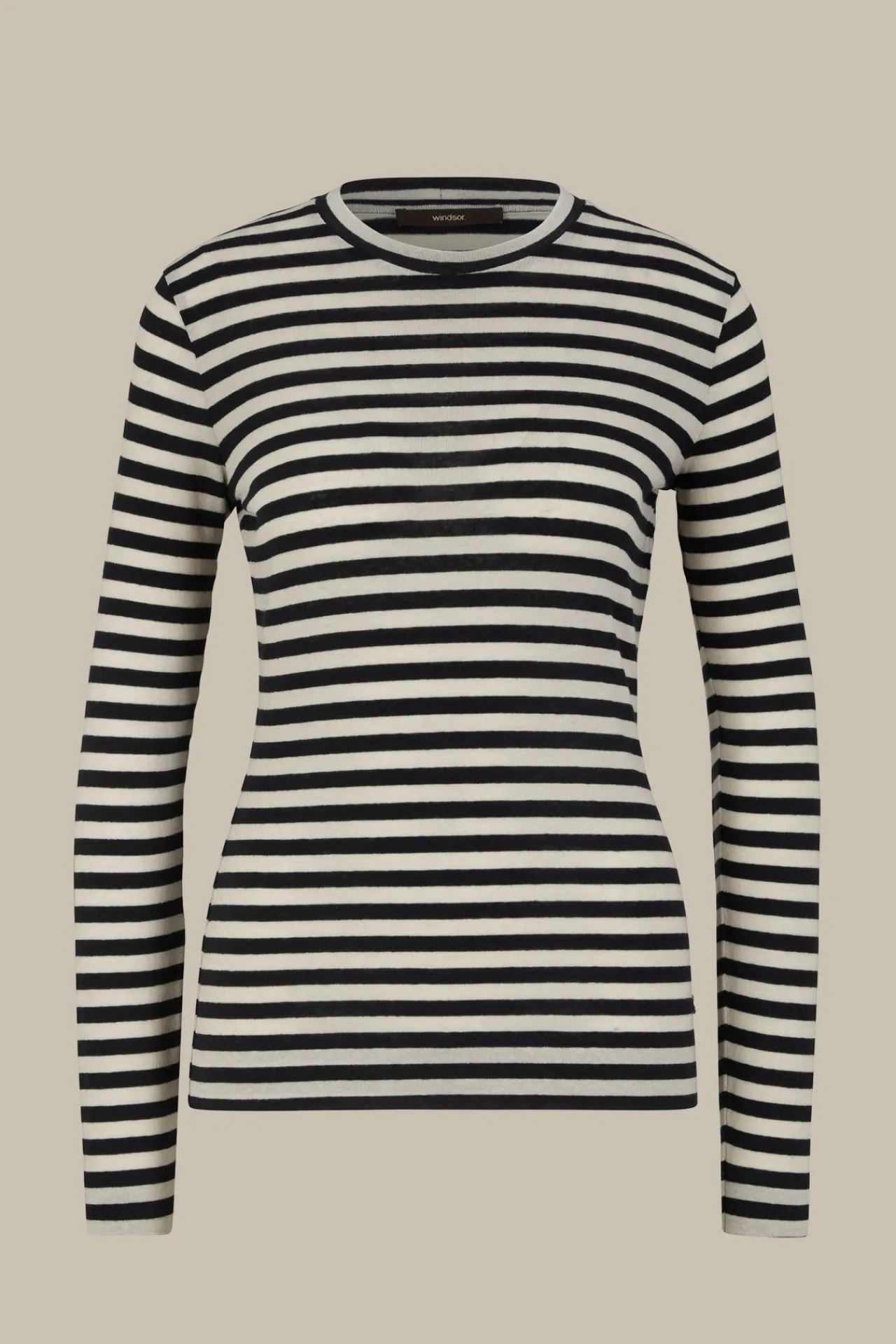 Tencel-Wollstretch-Rundhals-Shirt In*Windsor Fashion