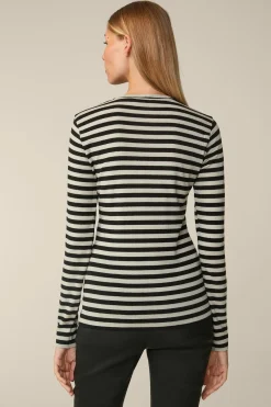 Tencel-Wollstretch-Rundhals-Shirt In*Windsor Fashion
