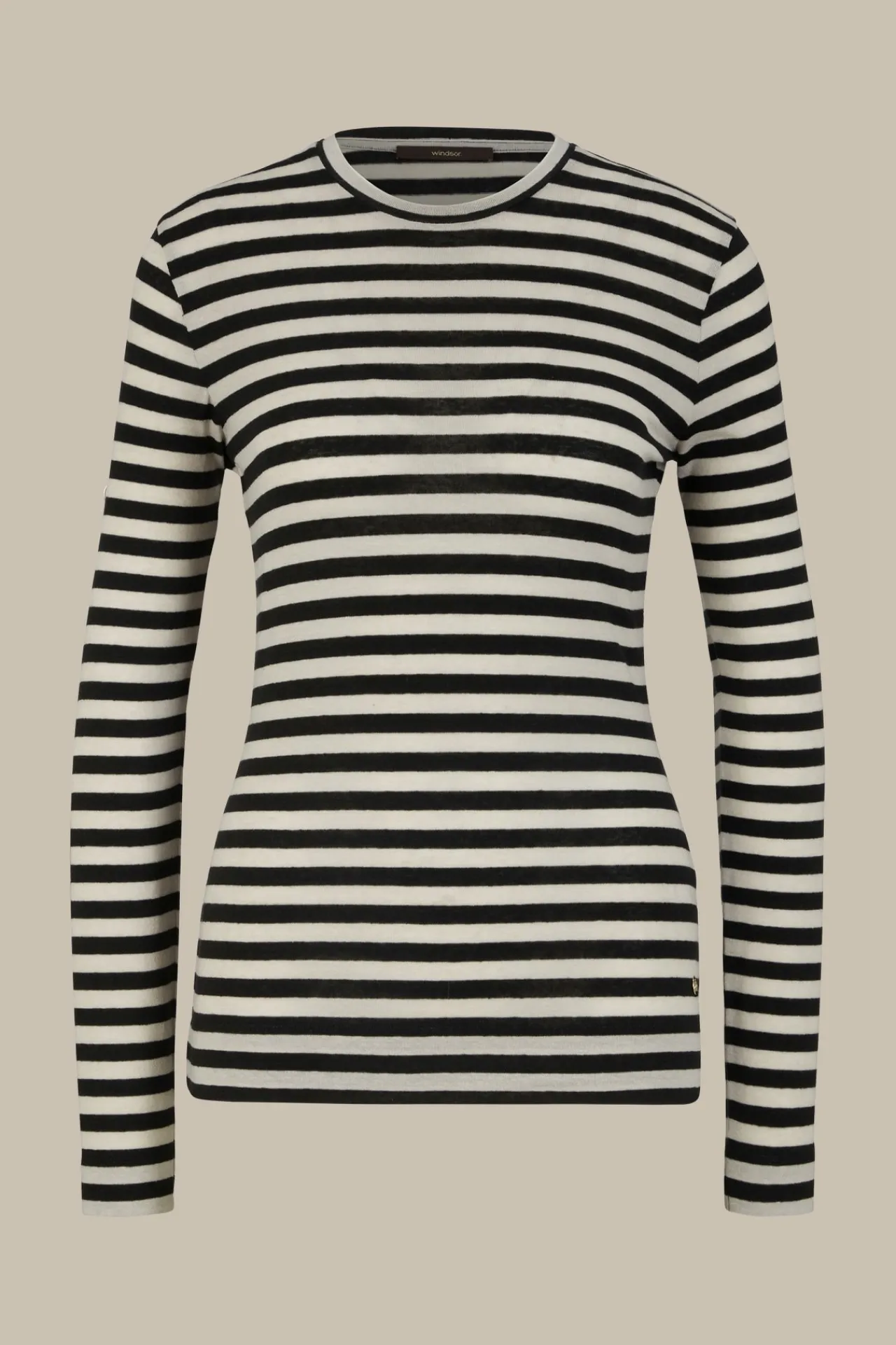 Tencel-Wollstretch-Rundhals-Shirt In*Windsor Fashion