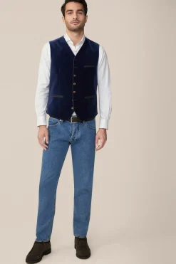 Trachten-Weste Isar In Medium Navy*Windsor Online