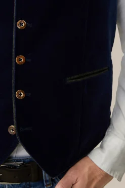 Trachten-Weste Isar In Medium Navy*Windsor Online