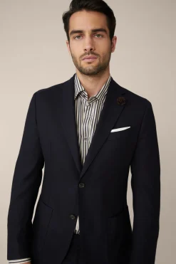 Travel Jersey-Flanell Baukasten-Sakko In*Windsor Hot