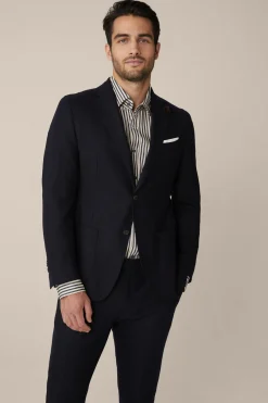 Travel Jersey-Flanell Baukasten-Sakko In*Windsor Hot