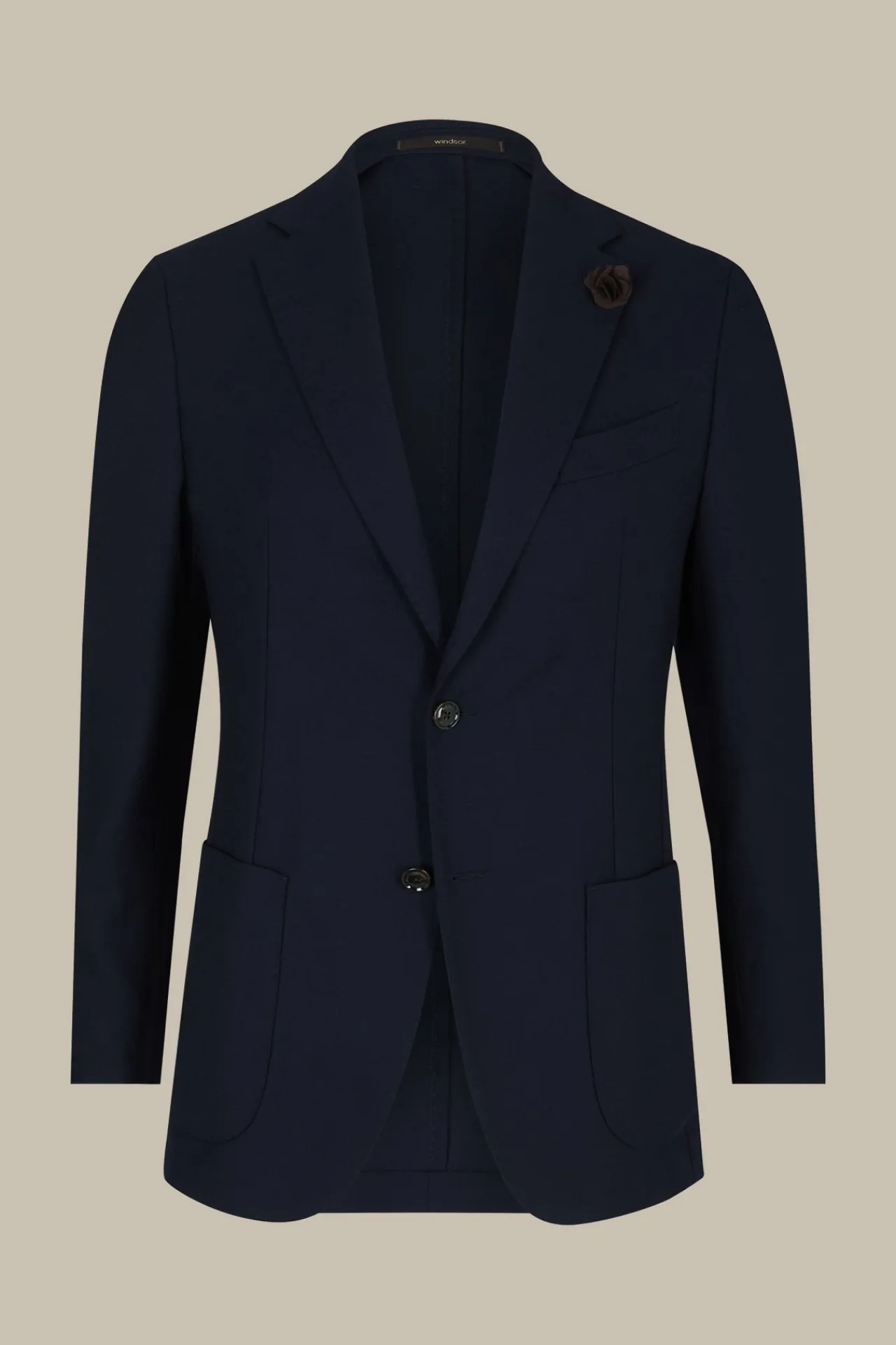 Travel Jersey-Flanell Baukasten-Sakko In*Windsor Hot