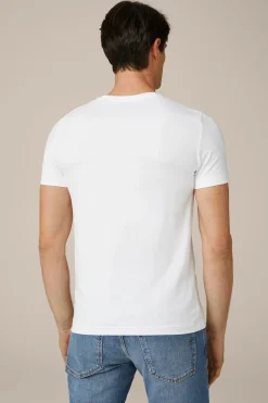 Two-Pack-Baumwollmix T-Shirts Mit Stretch Und V-Ausschnitt In*Windsor Fashion