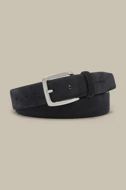 Veloursleder-Gürtel In Marine*Windsor Sale