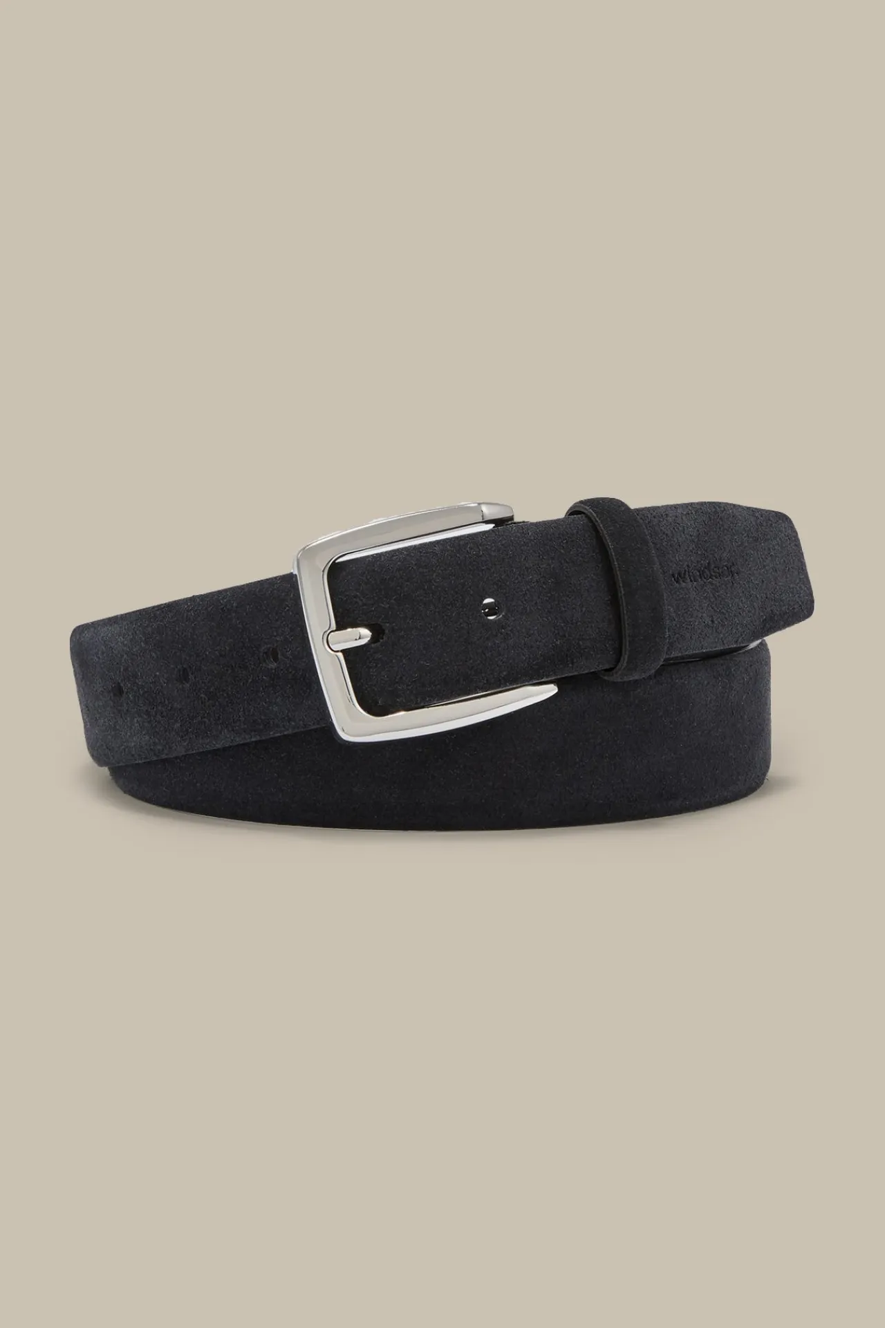 Veloursleder-Gürtel In Marine*Windsor Sale