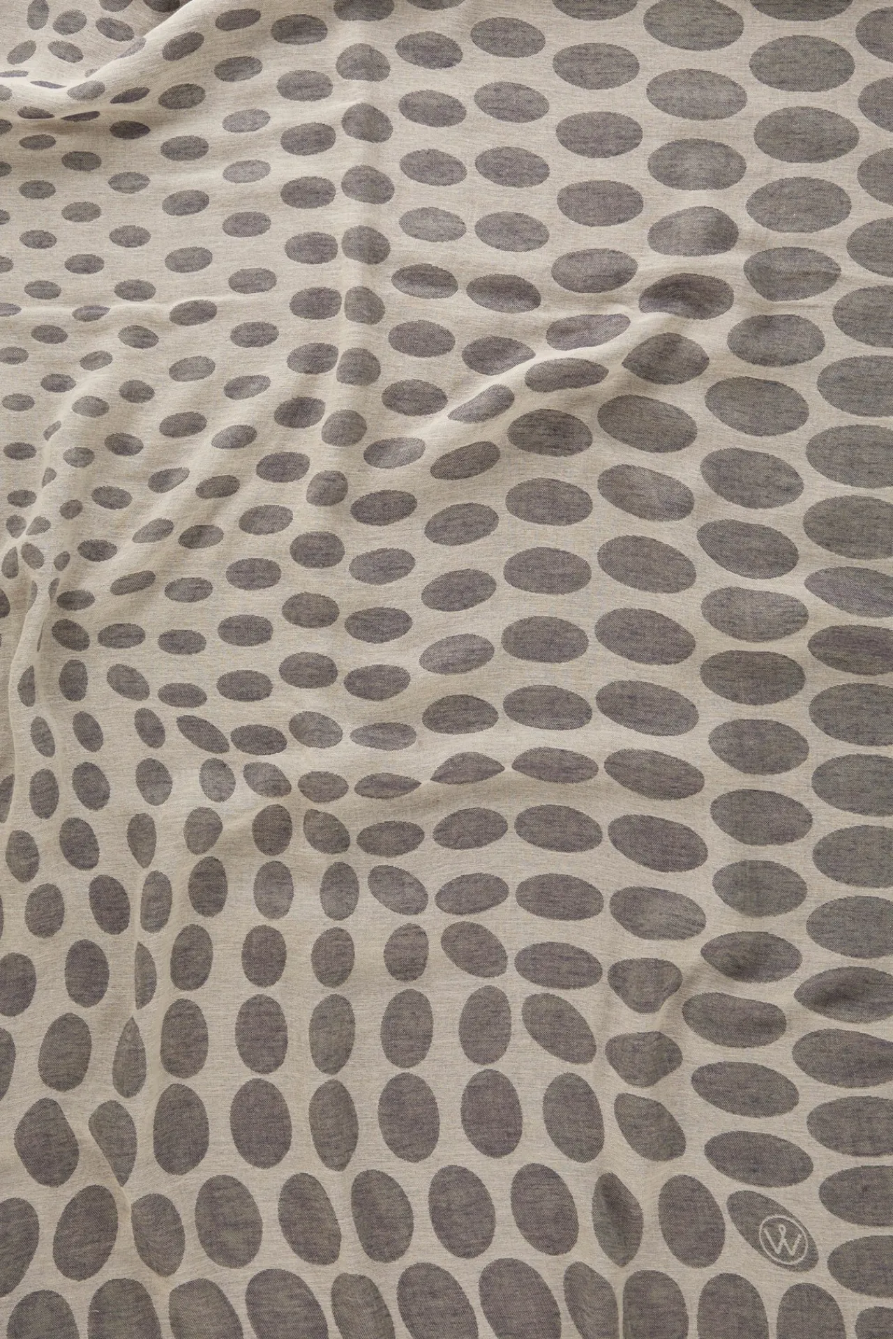 Viskose-Baumwoll-Schal In Beige-Grau Gemustert*Windsor Hot