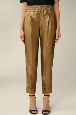 Viskosemix-Bundfalten-Hose Mit Lurex In*Windsor Outlet