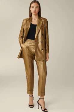 Viskosemix-Bundfalten-Hose Mit Lurex In*Windsor Outlet