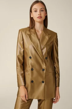 Viskosemix-Doppelreiher-Longblazer Mit Lurex In*Windsor Best